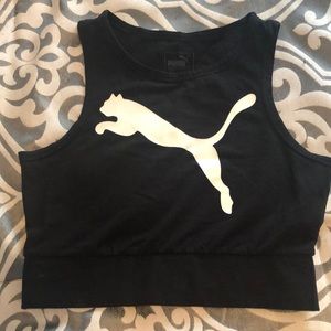 Puma black and white crop top